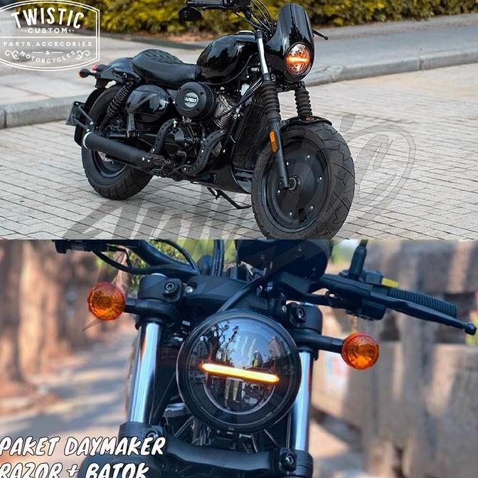 Paket Lampu Daymaker 5.75 Razor Batok Benelli Patagonian Eagle 250