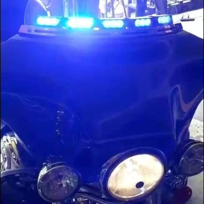 New LAMPU Strobo Winshield u Harley MOGE BMW RE GOLDWING Indian LED