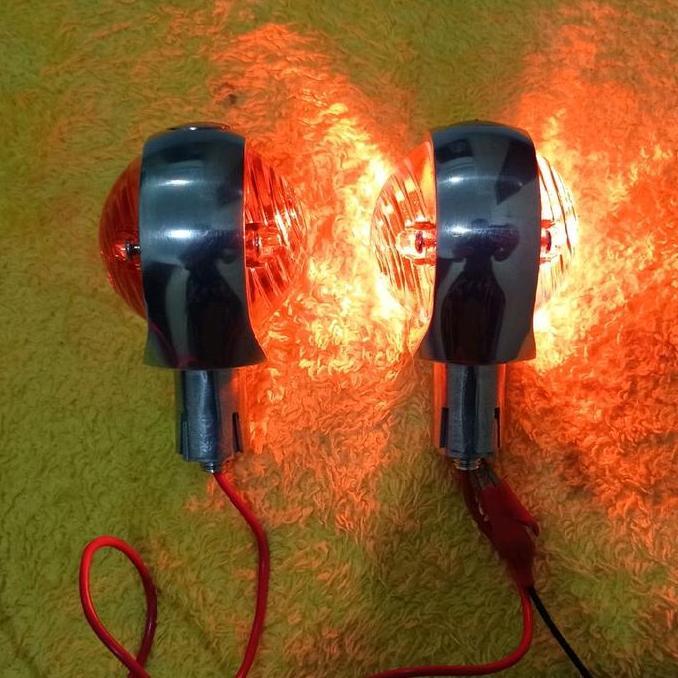 LampuSeinSenStangJaluBar EndMotor Tua Jadul Model BMW R25, R26, R27, DKW Union Motor Jerman
