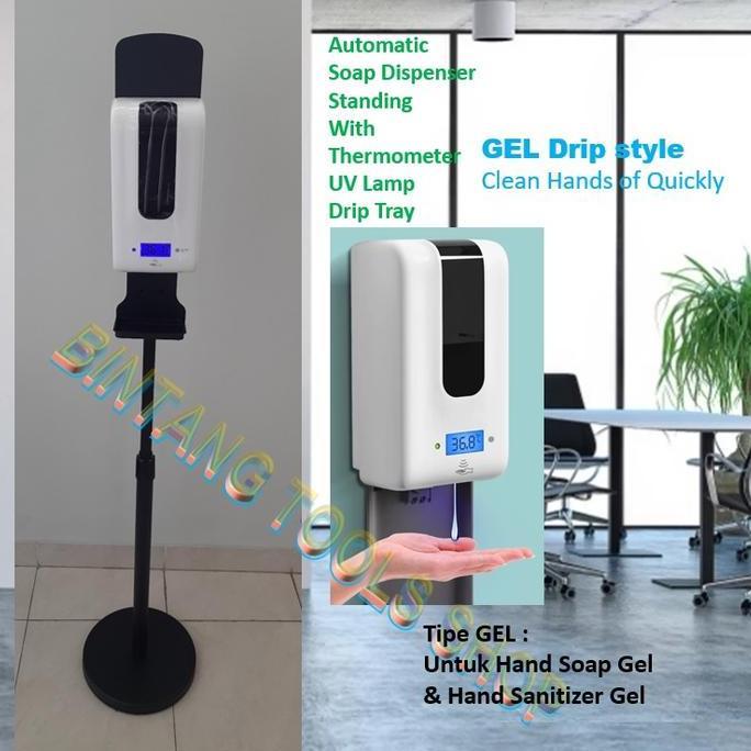 Otomatis Soap Dispenser Thermometer Standing F1406ST Sanitizer Sensor