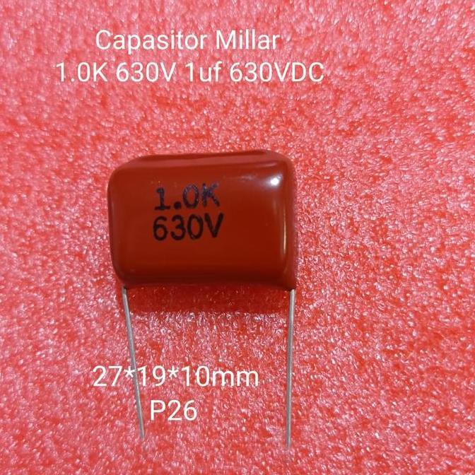 CAPASITOR MILAR 1.0K 630V 1UF 630V P26 MJ27