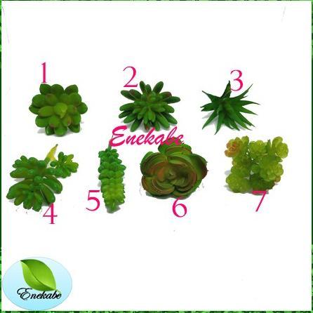 Hot Sale Kaktus Sukulen Palsu Cactus Artificial, Sukulen Kaktus Plastik Murah Tanpa Pot, Bunga Artif