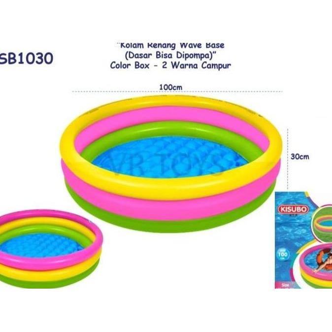 KOLAM RENANG ANAK PELANGI 3 RING KISUBO SWIMMING POOL 100 X 30 CM