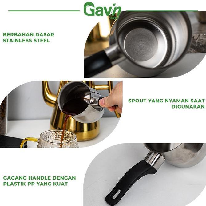 Panci Kopi Turki Set 3 Coffee maker Turkish Coffee Maker Pot Stainless