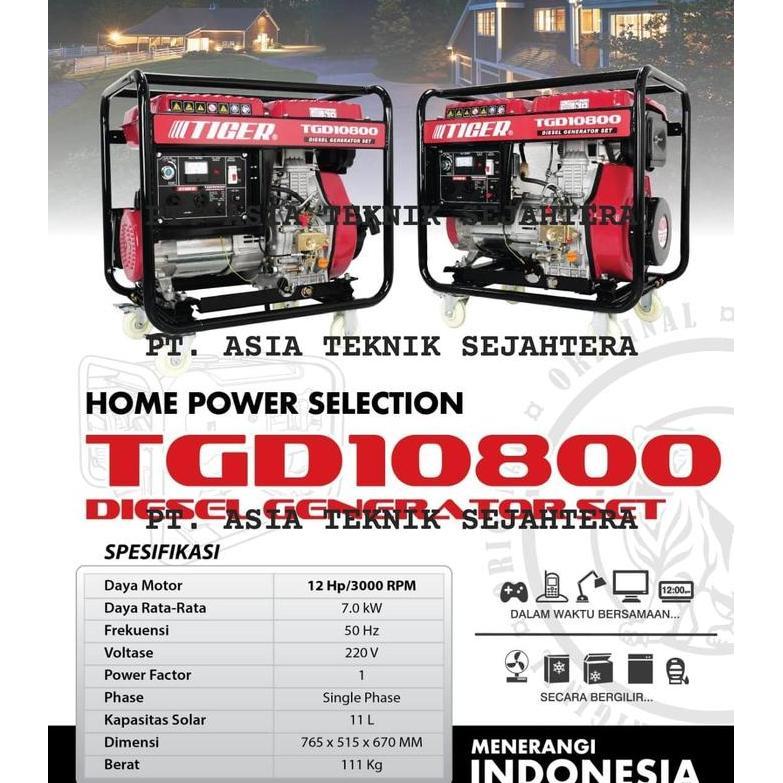 Genset Diesel 7000 Watt Genset Solar 7000 Watt
