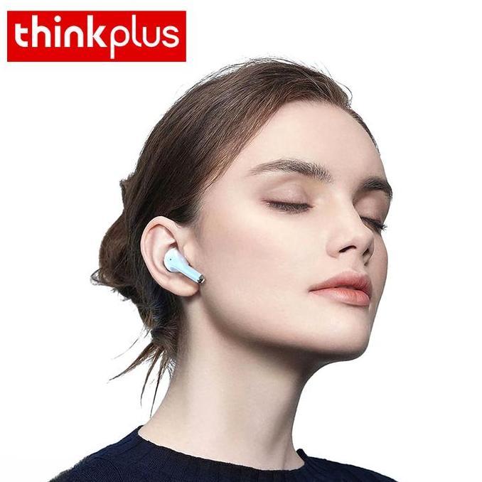 Voce- Thinkplus Lp43Pro Earbud Nirkabel Sejati, Suara Kuat Yang Dapat Disesuaikan, Ktu Putar 8 Jam, 