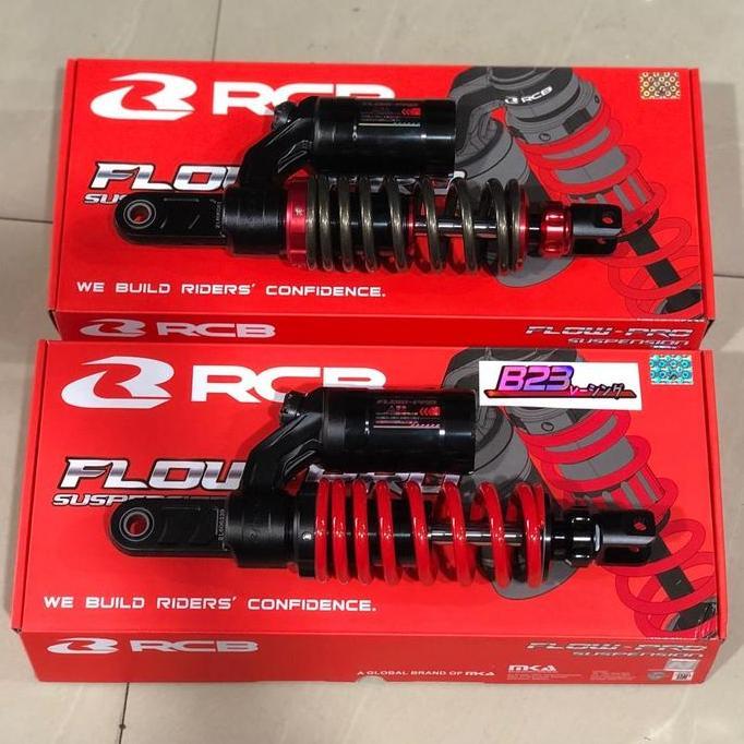shock rcb flow pro 300mm matic single mio fino scoopy beat karbu double klik kompresi ribon racingbo