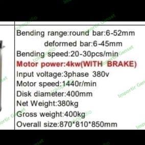 Mesin Bar Bender Gw50  | Mesin Tekuk Besi Beton