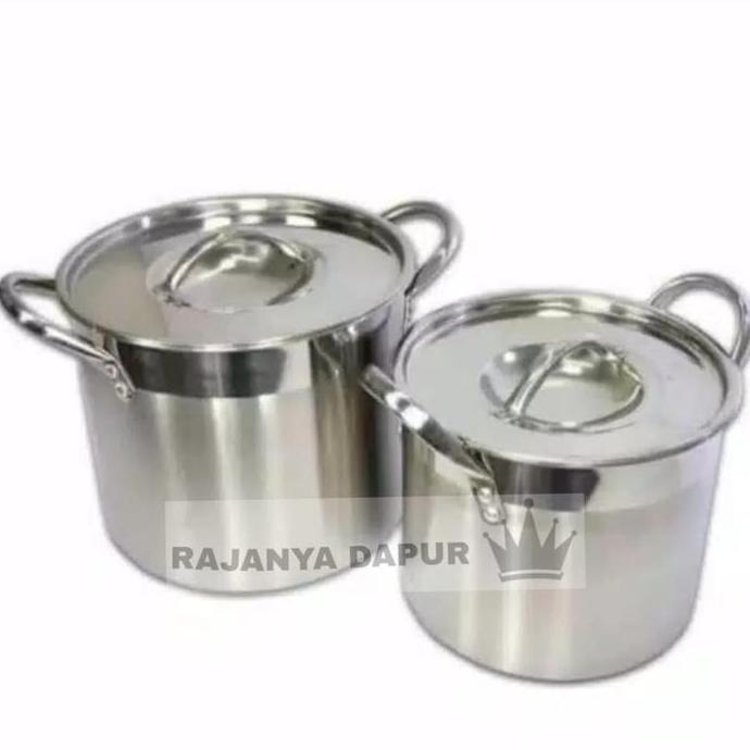 HARGA DISC - Panci stockpot stainless steel supra 8-12qt - panci stainless supra
