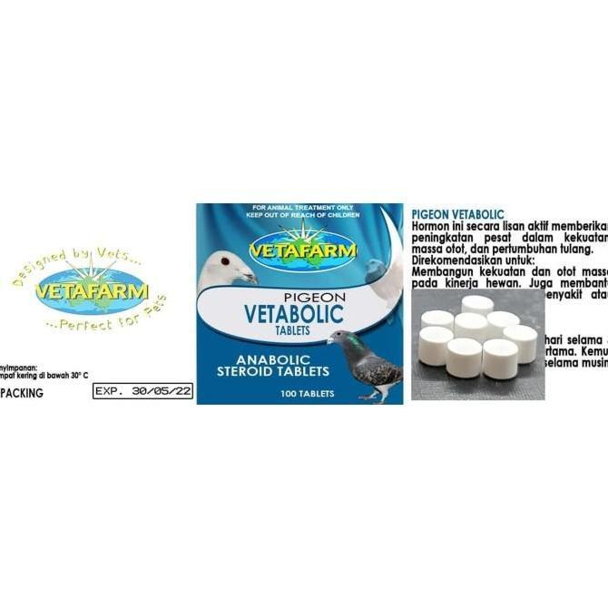 MIN.5 TABLET VETABOLIC VETAFARM UNTUK MERPATI