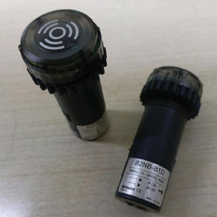 BUZZER PILOT LAMP AUTONICS B2NB-B1D. TEGANGAN 12-24VDC 60MA. LED HIJAU. DIAMETER 22MM.MADE IN CHINA 