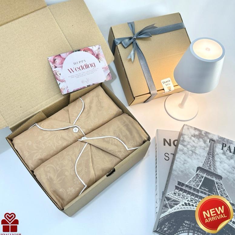 hot sale hampers wedding piyama couple set | kado pernikahan anniversary pasangan hadiah valentine s