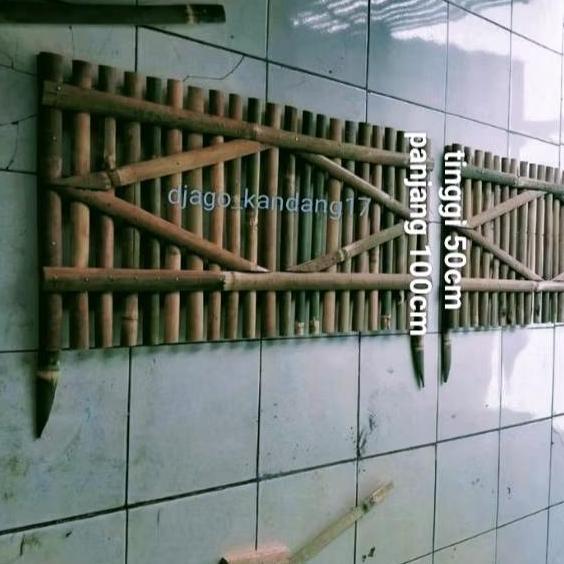Pagar Taman Bambu Rentang 2cm / Pagar Bambu Tancap