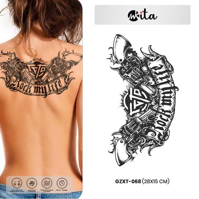 tato temporer premium semi permanen tattoo fruit ink tatto dada punggung fittotatto Temporary