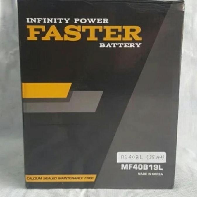Aki mobil merk FASTER tipe NS40ZL MF / Aki Kering