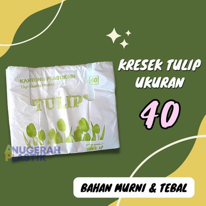 Svve- Kresek Tebal Ukuran 40 Merk Tulip