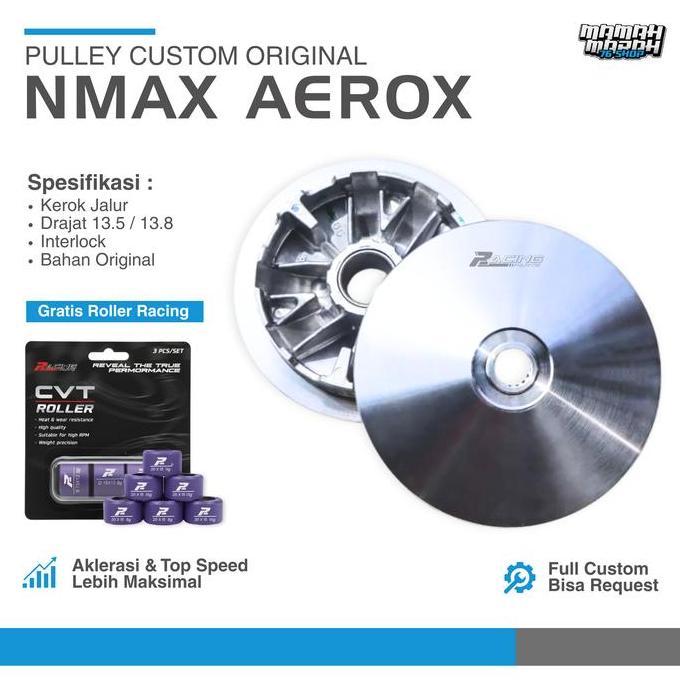 Pulley Custom Nmax Aerox Lexi Rumah Roller Aerox Nmax 155 Big Pulley 2Dp Pulley Bubut Custom Kerok J