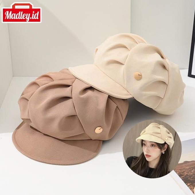 New- Madley Hat Girl Premium Topi Wanita Model Baret Bucket Gaya Korea