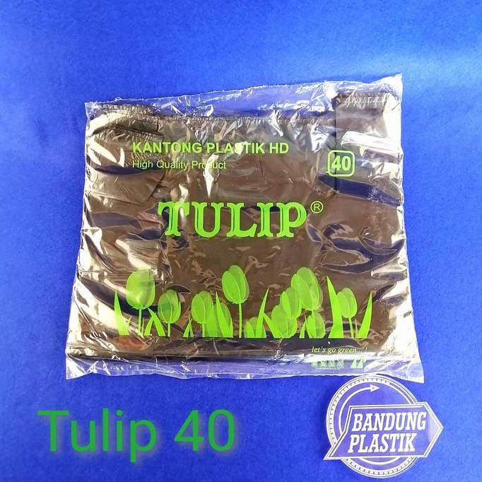 Svve- Kantong Plastik Kresek Hd Tulip Ukuran 40 / Hitam