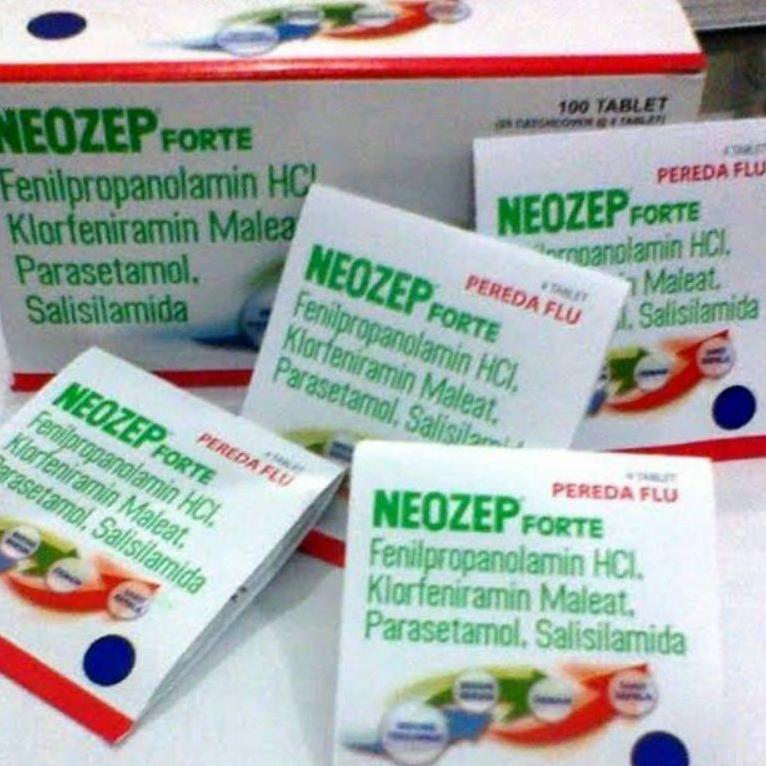 Termurah Neozep Forte 1 Box @25 Strip Isi 4 Tablet (100 Tablet)