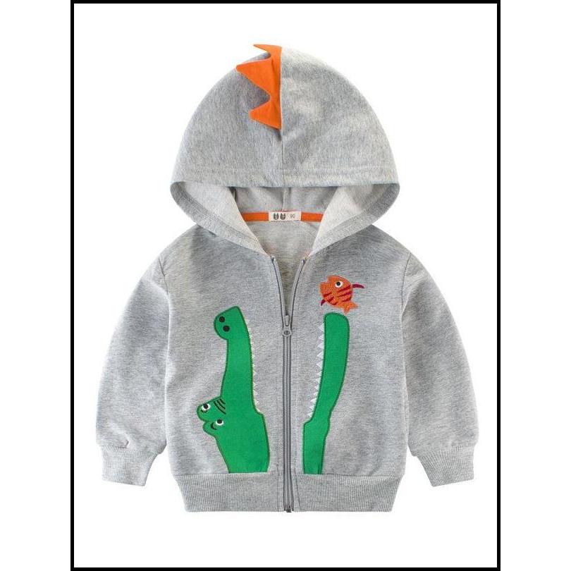 [121171] - Baju Atasan Jaket Hoodiee Lengan Panjang Anak Laki Laki Cowok - Motif Crocodile - BABYHOK