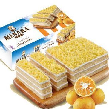 Best Seller Bolu Menara Lapis Stim Jeruk Medan - 500Gr Premium