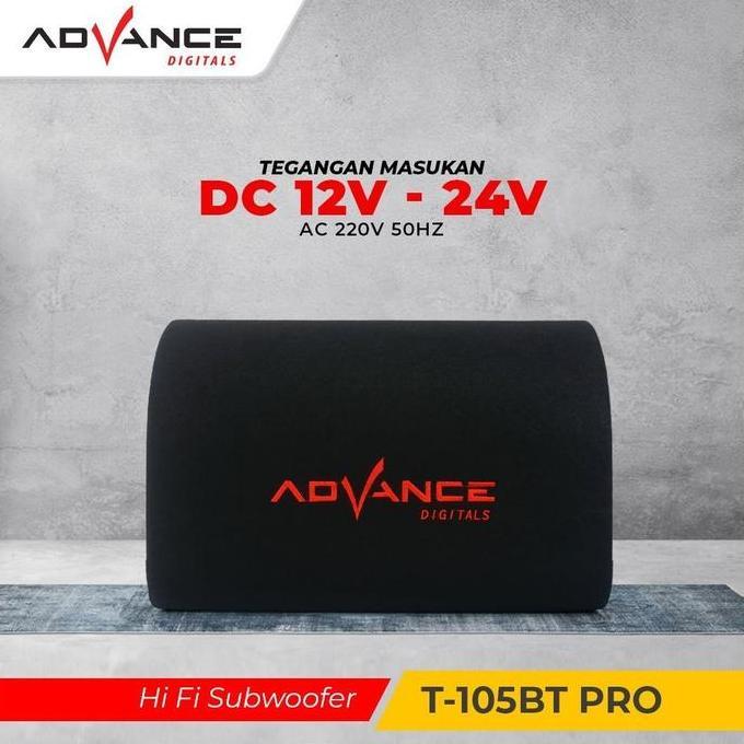 mf_ratna/ Advance T-105 BT PRO Speaker 12" Inchi Subwoofer Karaoke Portable Tabung Bluetooth Bass Fr