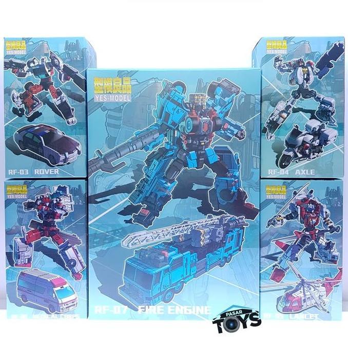mainan - Yes Model MTCM-04 Maketoys Guardia Defensor Combiner Full Set of 5 Diskon