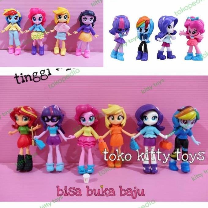 mainan - ACTION FIGURE MY LITTLE PONY EQUESTRIA GIRLS SET ISI 6 PCS MAINAN PONY Diskon
