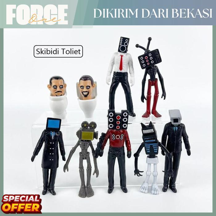 Force One 9Pcs/Set Mainan skibidi toilet figure set Mainan anak skibidi toilet Mainan skibidi toilet