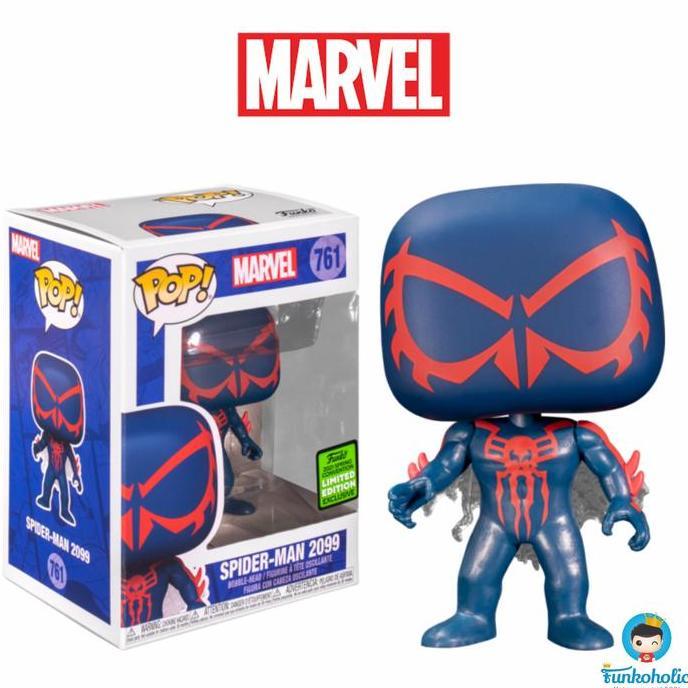 mainan - Funko POP Marvel Spiderman - Spider-Man 2099 [ECCC Exclusive] #761 Diskon
