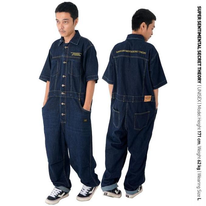 SSST Coverall Shortsleeve Jumpsuit Denim Indigo