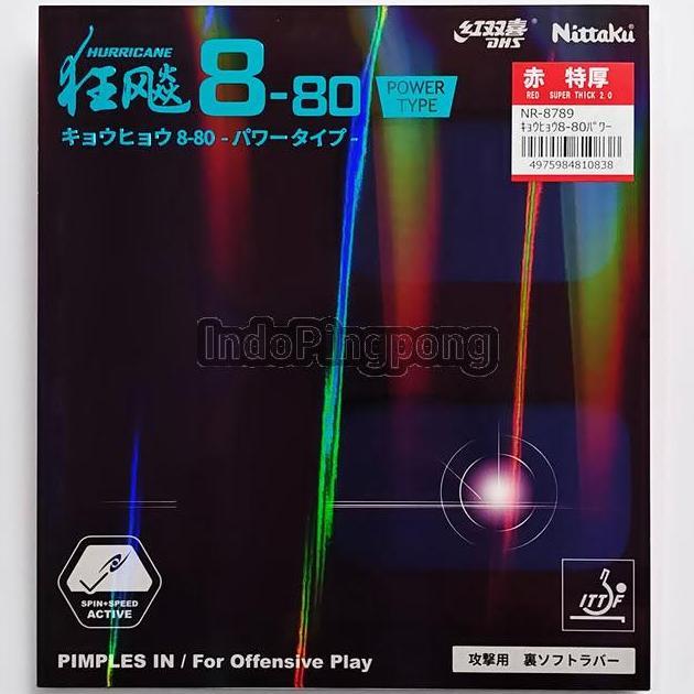 Nittaku Hurricane 8-80 Power Type 2.0 Super Thick DHS