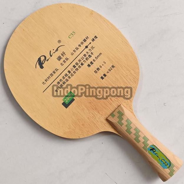 TERBARU - Palio C33 6+3 Carbon FL ST CP Blade Kayu Pingpong Tenis Meja C-33