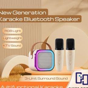 Terbaik [COD] K12 Bluetooth Mini Speaker Karaoke Speaker Portable with MIC Bluetooth MP3 Player Bass