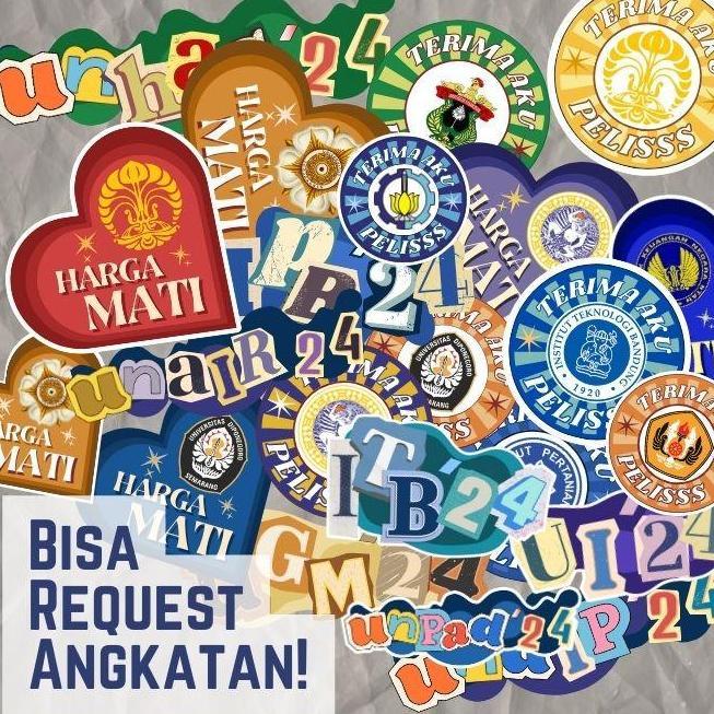Skl - Stiker Scrapbook Camaba Ptn Top - Manifesting Keterima Ugm Unpad Ui Unhas Itb Ipb Undip Unpad 