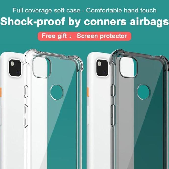 iMak Case for Google Pixel 4a 4G Airbag Shock Resistant Soft Casing [Terbaik]