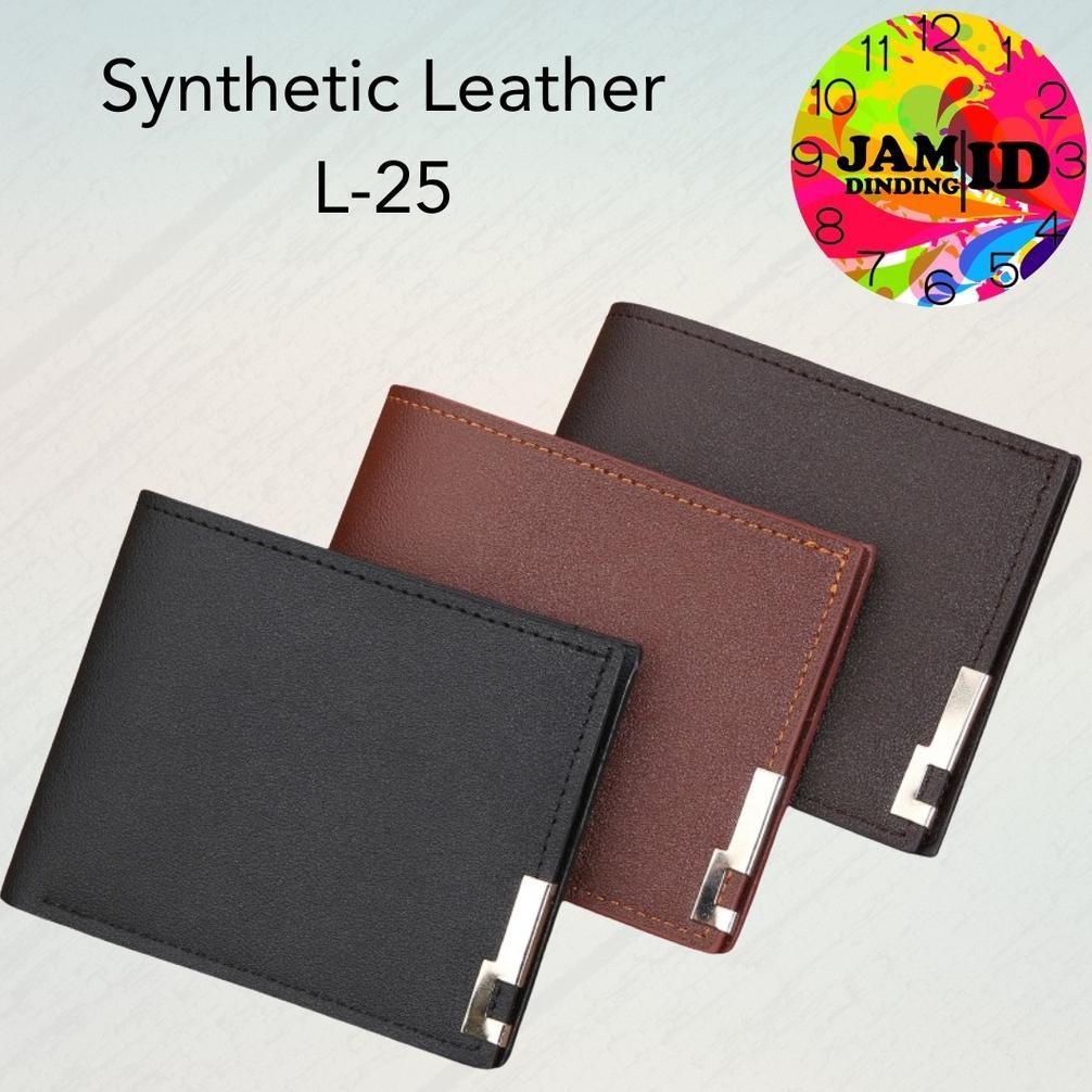 JDID Dompet Kulit Pria Bergaya Klasik Polos Elegan Simple Nyaman Fungsional L25