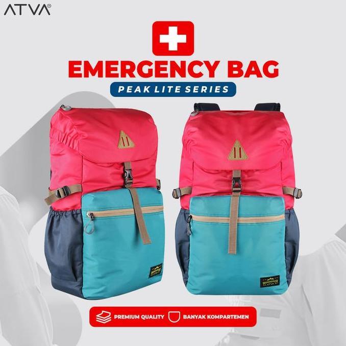 Tas Ransel Backpack Emergency Bag Bencana Alam Survival Kit P3K 72 Jam - Fortis Peak Lite Series