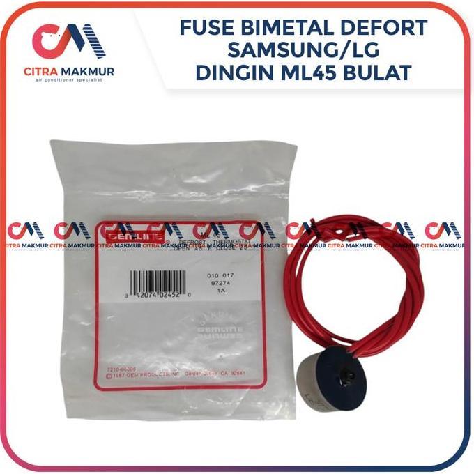 BIMETAL FUSE DEFROST KULKAS ELECTROLUX 2 PINTU FREEZER SENSOR SUHU PANAS DINGIN THERMOSTAT ML45 CMO2