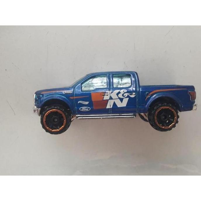 0184 ASSORTED DIECAST LOOSE : HOTWHEELS - '15 FORD F-150 TRUCK K&N FJW46 MCS27