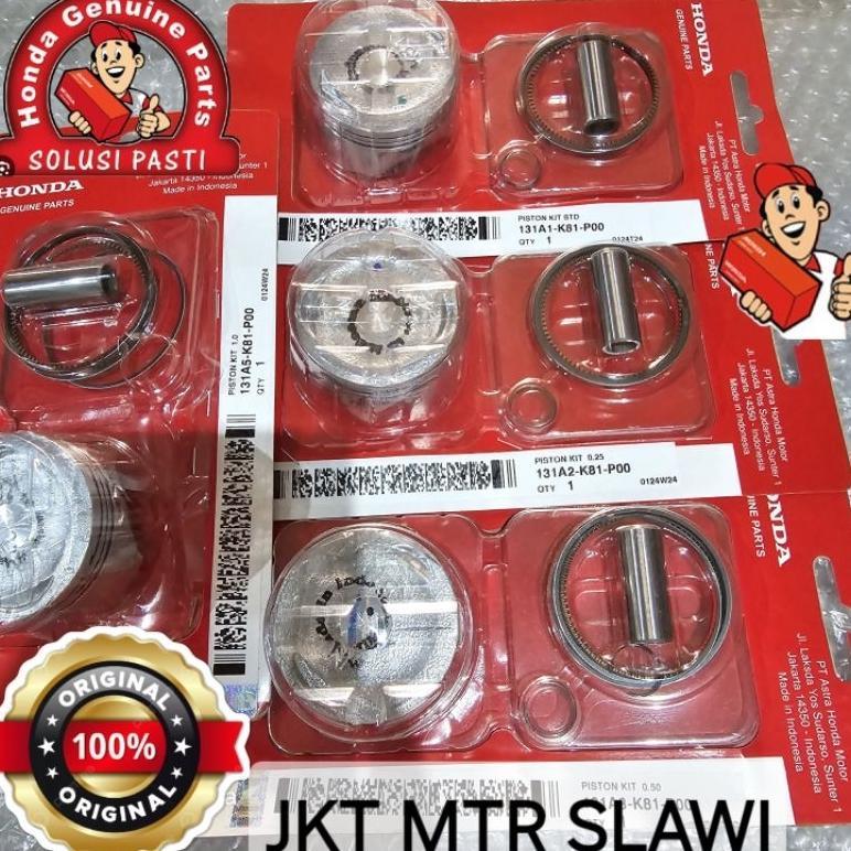 PISTON KIT K81, PISTON, RING, PEN PISTON BEAT STREET ESP, BEAT POP, BEAT F1 2015-2019, SCOOPY F1, VA