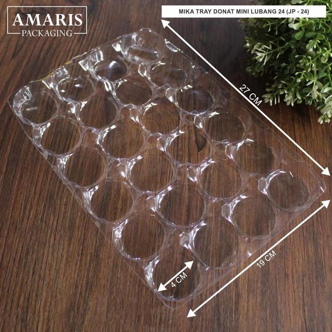 Tedo- Jp-24 Mika Tray Donat Mini Lubang 24 Isi 25 Pcs Rajabox Packaging Kitchenre