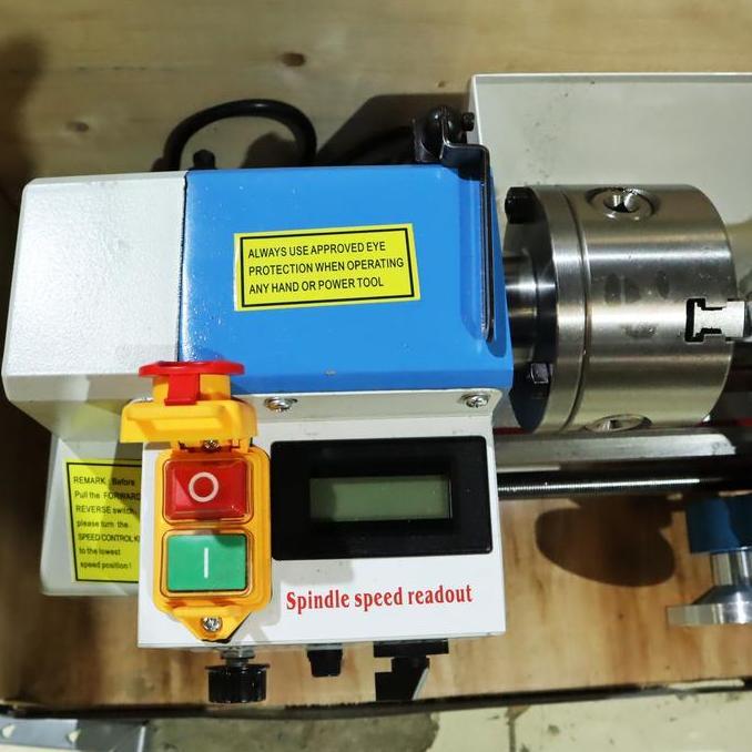 Alat Mesin Bubut Mini Lathe Wood Metal Working 550 watt 3500 rpm CJ0618 [terbaik]