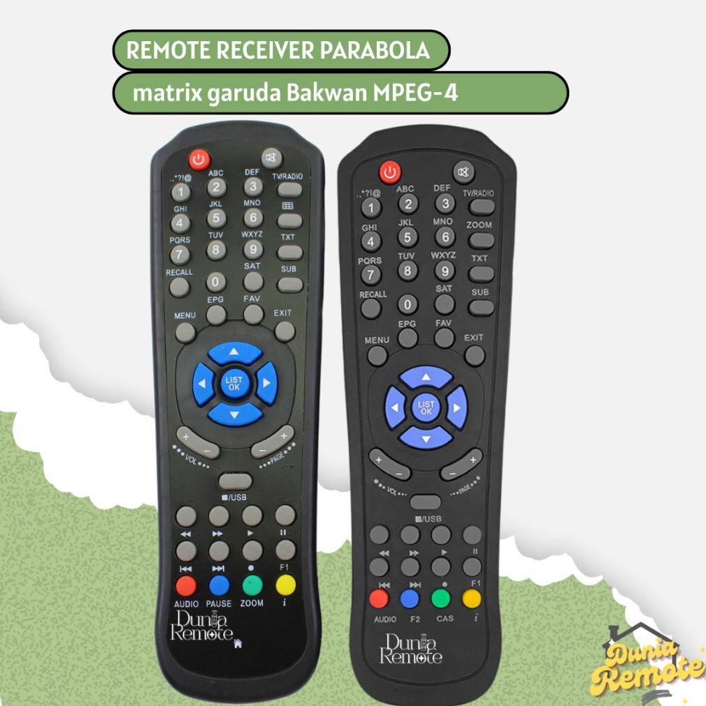 Remote Parabola Receiver Matrix Garuda Nex Parabola Dangdut Burger S1 S2 tanpa setting