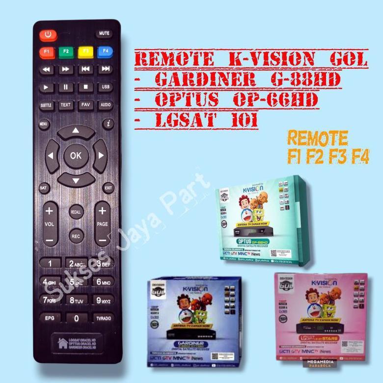Remote Receiver K-Vision Optus K-Vision LGsat Kvision Gardiner Remote K-Vision GOL  Promo remot optu