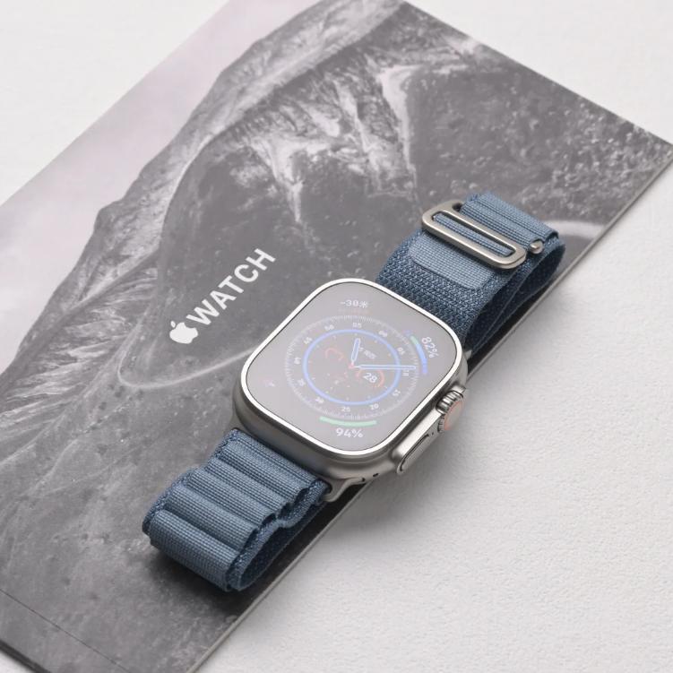 HOT Apple Watch Ultra 3 2025 49mm Black Titanium Case with Alpine Trail Ocean Milanese Loop Band Ori