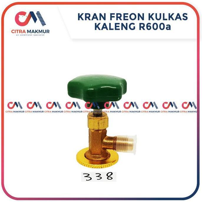KRAN FREON KULKAS KALENG R600A KLEA C 338 R 600 A R22 SHOWA KERAN CAN TAP AC CMO27