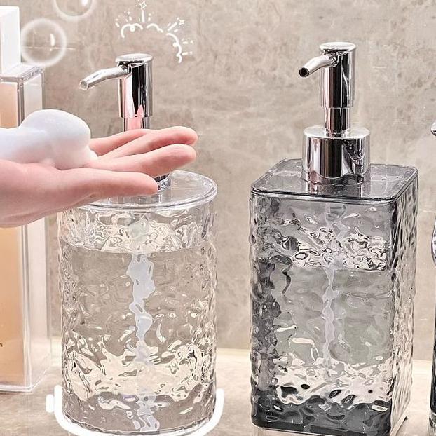 Botol Sabun /Botol Lotion/ Sabun Cair Aesthetic Kotak /Dispenser Sabun Transparan Kacaump/Botol Sabu