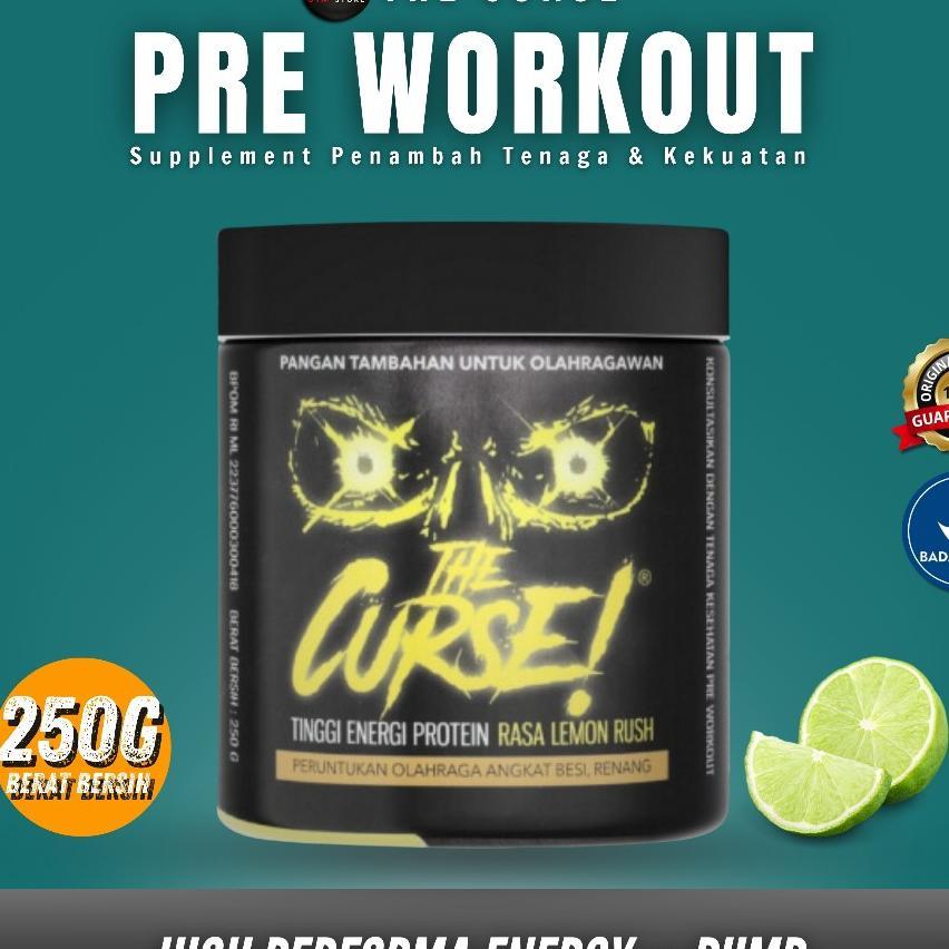 The Curse Preworkout 250Gr Bpom Suplemen Gym